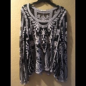 Classy sheer tunic top